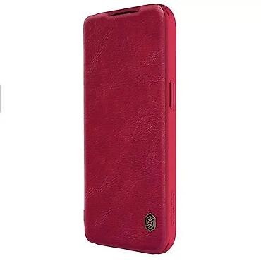 Maske i futrole za telefone: Maska Nillkin Qin Pro za iPhone 15 Plus 6.7 crvena. Uz brzu dostavu i — 3