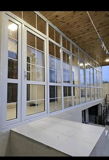 Plastik pəncərələr: Yeni İkiqat şüşə paketi Plastik pəncərə, Еni: 2 sm, Uzunluğu: 5 sm, Pulsuz quraşdırma — 37