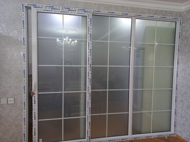 Plastik pəncərələr: Yeni İkiqat şüşə paketi Plastik pəncərə, Еni: 100 sm, Uzunluğu: 100 sm, Pulsuz quraşdırma — 32