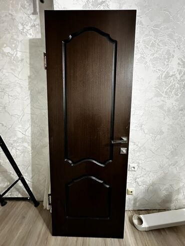 мебель на заказ из массива: Жабык ички эшик, МДФ, Катуу жыгачтан, түсү - Күрөң, 200 * x 80 см