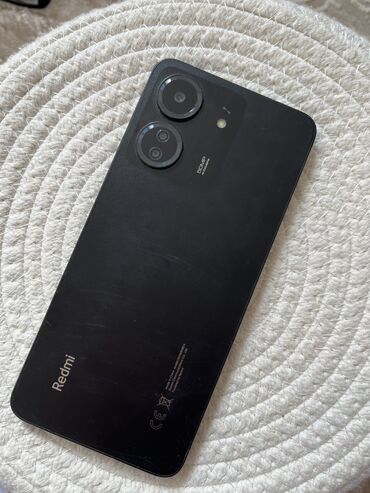 Redmi: Redmi, Redmi 13C, 128 ГБ, түсү - Кара, 2 SIM