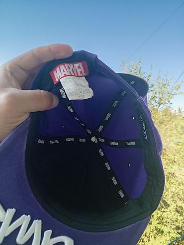 Головные уборы: Кепка Marvel оригинал остался фиолетовый такой же из Кореи бу в — 1