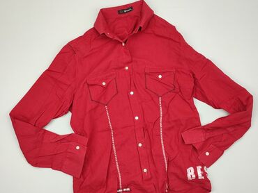 czerwone bluzki z koronki: Koszula Damska, S, stan - Dobry
