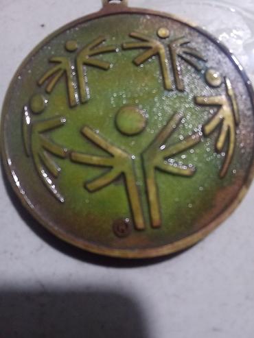 halqa: Xüsusi Olimpiya Oyunları mövzulu medal - Material: metaldan — 2