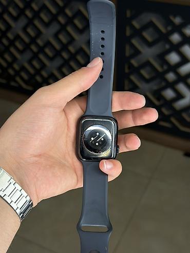 up watch: Apple watch 7,45 seliqeli vezyetdedi NFC destekliyir Midnight rengde — 4