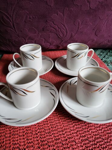 Kuhinjski setovi: Soljice nove za kafu 70te fena porcelan nemacke. Komada 4 u — 4