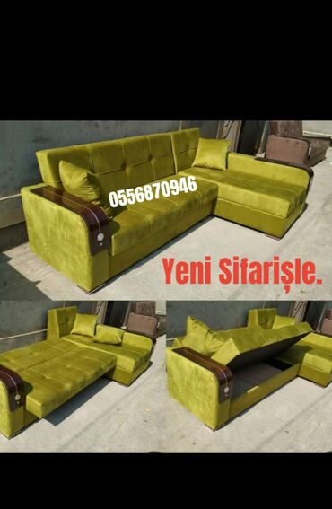 Sifarişlə divanlar: Künc divan, Qonaq otağı üçün, Parça, Bazalı, Açılan, Kitab — 8