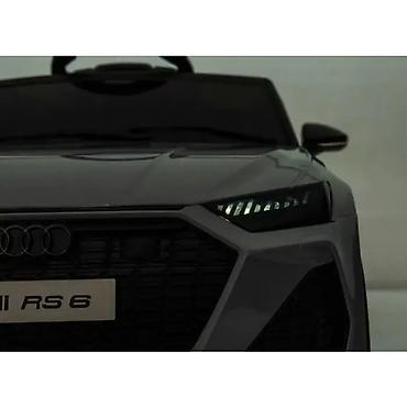 deciji sat: Audi RS6 – licencirani auto na akumulator za decu (Beli) Šifra — 4