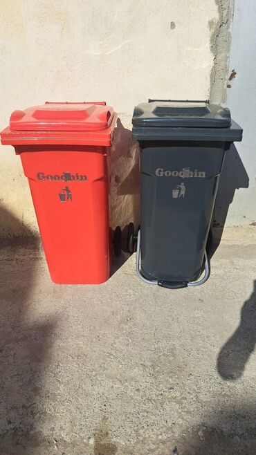 Tullantı qabları: Məişət Tullantı qutuları. 20 lt den 1100 lt qeder movcuddur. Plastik — 12