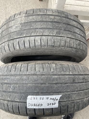 Шины: Шины 235 / 50 / R 17, Лето, Б/у, Пара, Легковые, Япония, Dunlop