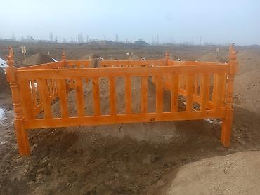 Ритуальные услуги: Деревянная ограда для могилы - Материал: массив древесины — 1