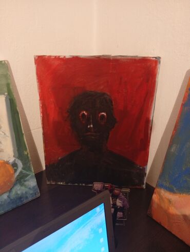 портрет сталина: Продаю картину маслом "creepy portrait" 
на холсте размер 40х50