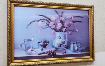 07 şəkilləri ağ: Qızılı çərçivəli klassik natürmort tablo - Mövzu: Süfrə üzərində lalafo.az -da 07 şəkilləri ağ: Qızılı çərçivəli klassik natürmort tablo - Mövzu: Süfrə üzərində