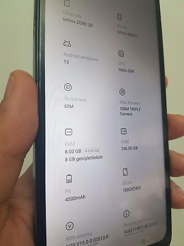 sensor pitiminutka: Infinix Zero 2023, 256 GB, rəng - Qara, Sensor — 2