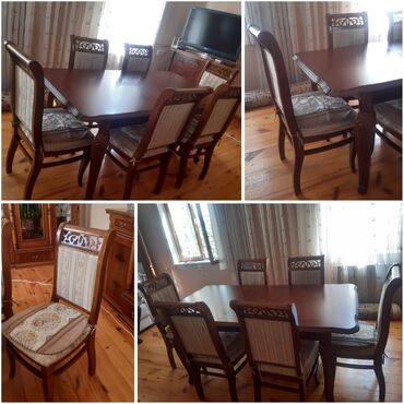 Soyuducu vitrinləri: Qonaq otağı üçün, İşlənmiş, Açılan, Kvadrat masa, 6 stul lalafo.az -da Soyuducu vitrinləri: Qonaq otağı üçün, İşlənmiş, Açılan, Kvadrat masa, 6 stul