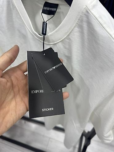 футболка american eagle: Мужская футболка, XL, 2XL, S, Emporio Armani, Новый, цвет - Белый, Самовывоз — 2