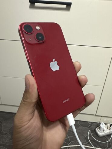 айфон 12 обычный: IPhone 13 mini, 128 ГБ, Кызыл, Заряддоочу түзүлүш, Кабель, 74 %