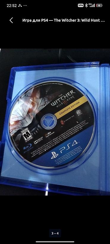 Видеоигры и приставки: Игра для PS4 — The Witcher 3: Wild Hunt Complete Edition (диск Blu‑ray — 2