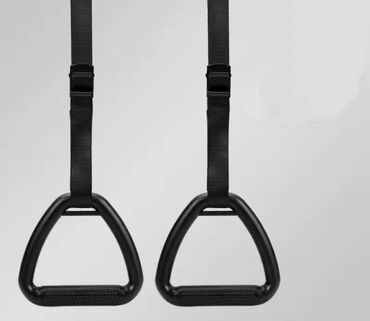 товары для спорта: Гимнастические кольца, стропы 2м с металлической пряшкой, максимальный