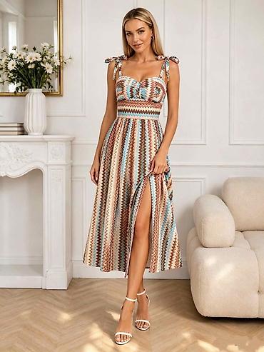 clockhouse basic: Letnja midi haljina sa geometrijskim cik‑cak printom
2350 din
S M L — 3