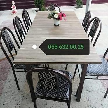 kafe stul: Stullar ilə, Künc masa, 4 nəfər, Azərbaycan, Zəmanətli, Kredit yoxdur, Pulsuz quraşdırılma — 8
