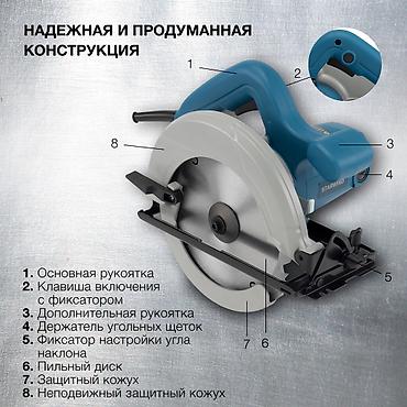 dairəvi mişar: №: 3392 Məhsulun adı: Dairəvi mişar Виктор 1500W 0004087 Brend: Виктор — 4