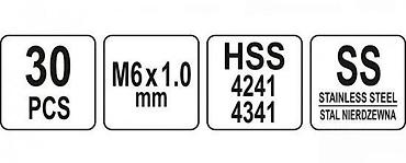 cat mbc 313: YATO YT-17632 set za reparaciju navoja – M6 x 1.0 mm, 30 delova — 3