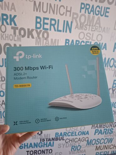 Modemlər və şəbəkə avadanlıqları: TP-Link TD-W8961N modem satılır. Çox az istifadə olunub, ideal