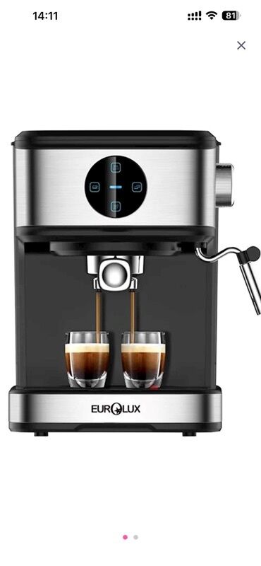Техника для напитков: Eurolux Espresso/Kofe maşını - Paslanmayan poladdan korpus, kompakt