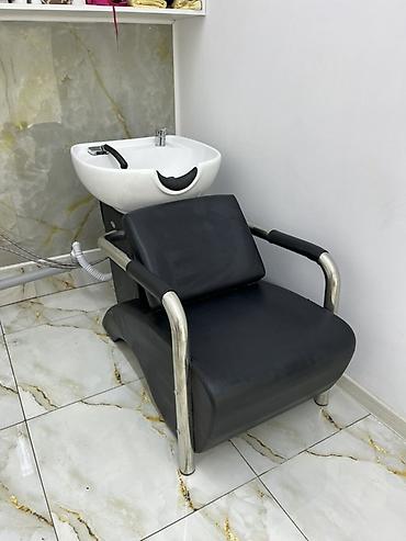 bagca mebel: Salon üçün yuma bölməsi – stul və keramika lavabo komplekti - Peşəkar — 1