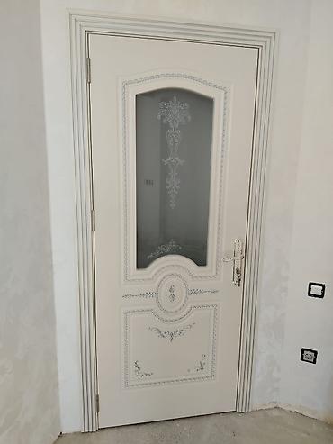 Qapılar və aksessuarlar: Kalibso modeli interyer qapıları - Şüşəli model: 5 ədəd, 80 sm yarpaq — 5