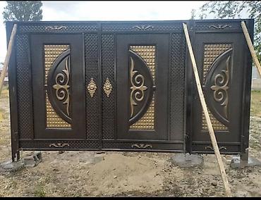 Распашные ворота: Кованые и металлические ворота и калитки - Виды: распашные ворота с — 15