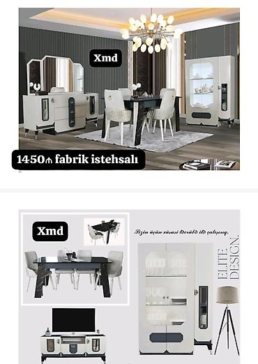 taxta bocka satilir: Yemək otağı dəsti – “Elite Design” üslubu Komplektin tərkibi: - Stol — 1