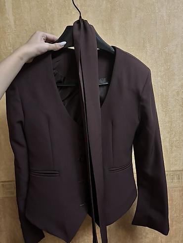 xonca ucun sokolad: Qadın üçün tünd qəhvəyi qısa jaket - Marka: Atilin Moda (etiketdə — 1