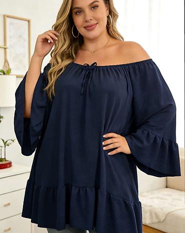 Tunike: Tunike za punije dame – modeli sa otvorenim ramenima - Veličine: XXL — 5