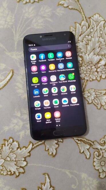 Samsung: Samsung J400, Б/у, 32 ГБ, цвет - Черный, 2 SIM