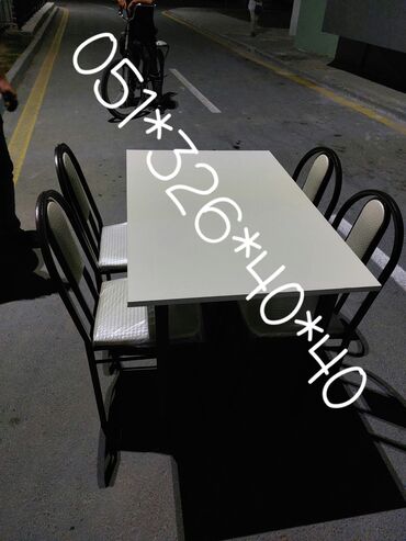 Masa və oturacaq dəstləri: Qonaq otağı üçün, Yeni, Açılan, Dördbucaq masa, 4 stul -da lalafo.az — 24 Masa və oturacaq dəstləri: Qonaq otağı üçün, Yeni, Açılan, Dördbucaq masa, 4 stul — 24