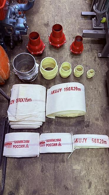 шланги 25: Пожарный шланг 50мм -20м 1100сом 80мм -20м 1600сом 100мм-20м 2200сом — 1