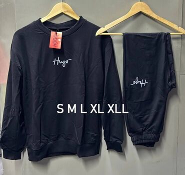 Trenerke: Komplet, S, Hugo Boss, bоја - Crna, Pamuk — 1