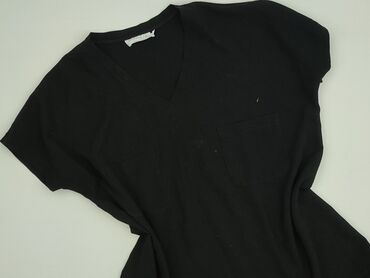 bluzki czarne plus size: T-shirt damski, rozmiar L