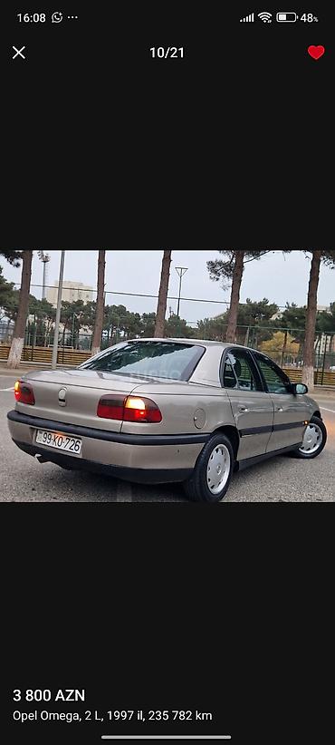 Opel: Opel Omega: 2 l | 1996 il 4190000 km Sedan -da lalafo.az — 10 Opel: Opel Omega: 2 l | 1996 il 4190000 km Sedan — 10