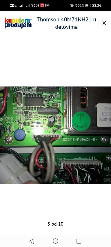 Televizori: Thomson 40M71NH21 – delovi za TV Dostupne ploče i moduli: - Jska LCD — 6