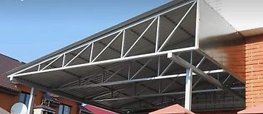 Сварка: Металлический каркас для навеса, предназначенный для создания тени и — 3