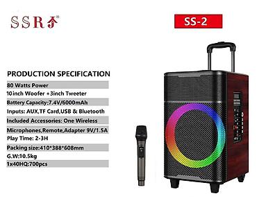 se electronics: Портативная акустическая система SSR SS-2 - Мощность: 80 Вт - — 1