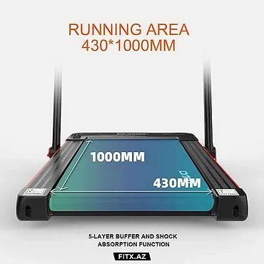 Qaçış trenajorları: CIAPO qaçış trenajoru - Qaçış səthi: 430 x 1000 mm – evdə rahat qaçış — 2