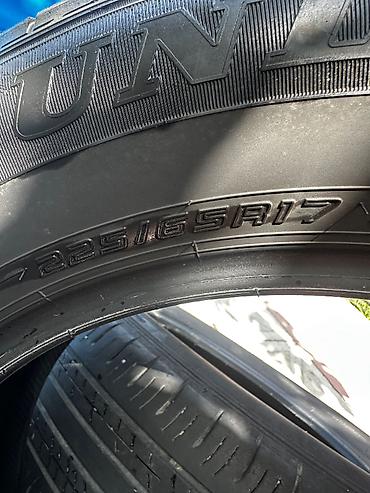 Təkərlər: Salam. 3 ədəd 17 lik dunlop. 3 ü bir yerdə 75 manat. Əyrisi cırığı — 4