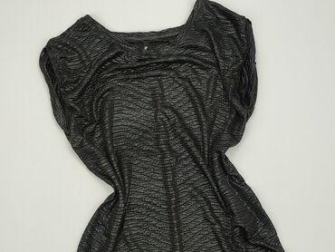 czarne eleganckie t shirty: T-shirt, SinSay, M (EU 38), condition - Very good