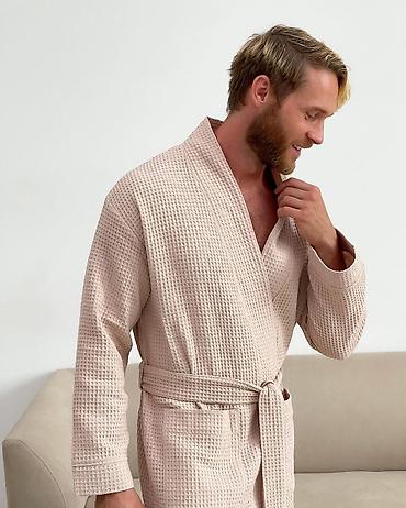 Другая мужская одежда: Вафельные халаты из премиальной вафельной ткани. В разных расцветках — 9