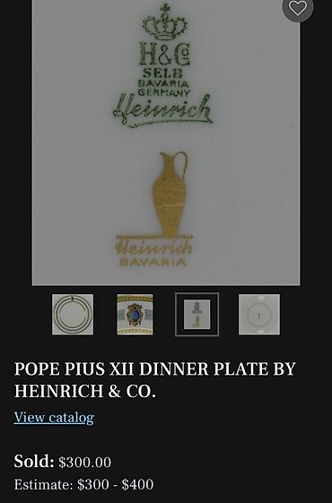 Ostali antikviteti: Servis luksuznih cinija Heinrich i Co Selb Bavaria 1939g+ — 4