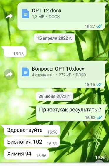 Репетиторы школьной программы: Репетитор | Биология | Подготовка к ОРТ (ЕГЭ), НЦТ​